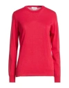 Ballantyne Woman Sweater Red Size 10 Cotton