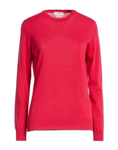 Ballantyne Woman Sweater Red Size 10 Cotton