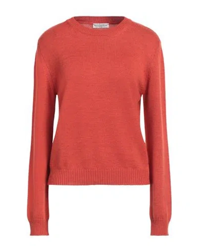 Ballantyne Woman Sweater Rust Size 10 Wool In Red