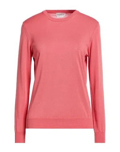 Ballantyne Woman Sweater Salmon Pink Size 8 Silk, Cotton
