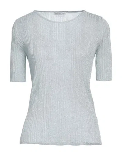 Ballantyne Woman Sweater Light Grey Size 8 Viscose, Metallic Polyester In Blue