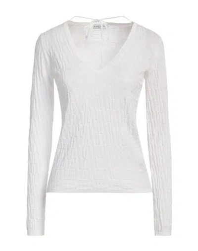 Ballantyne Woman Sweater White Size 2 Cotton
