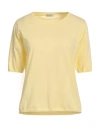 Ballantyne Woman Sweater Yellow Size 10 Cotton