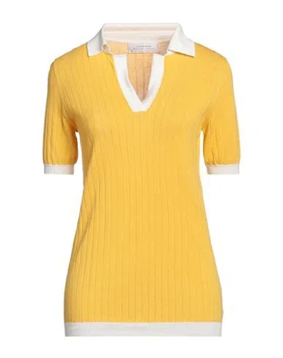 Ballantyne Woman Sweater Yellow Size 6 Cotton