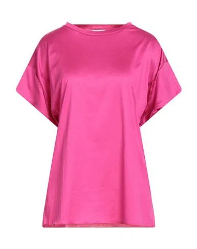 Ballantyne Woman T-shirt Fuchsia Size 6 Cotton In Pink