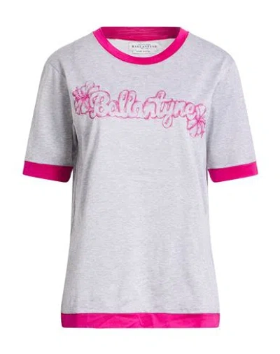 Ballantyne Woman T-shirt Light Grey Size Xl Cotton In Gray