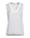 Ballantyne Woman Tank Top Grey Size 6 Cotton