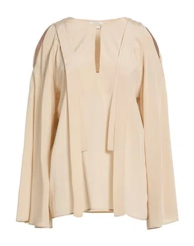 Ballantyne Woman Top Beige Size 4 Silk, Elastane In Brown