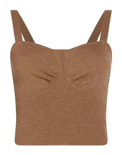 Ballantyne Woman Top Beige Size 4 Wool In Brown
