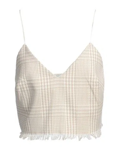 Ballantyne Woman Top Beige Size 4 Cotton, Wool, Elastane