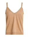 Ballantyne Woman Top Beige Size 8 Linen, Cotton In Neutral