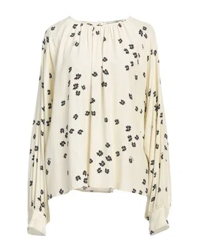 Ballantyne Woman Top Cream Size 8 Viscose