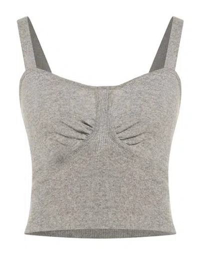 Ballantyne Woman Top Grey Size 8 Wool In Gray
