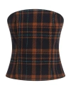 Ballantyne Woman Top Navy Size S Wool, Cashmere In Navy Blue