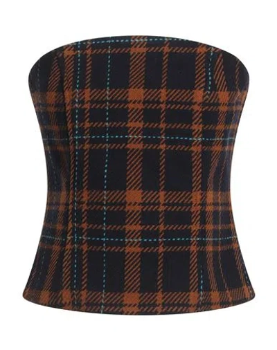 Ballantyne Woman Top Navy Size S Wool, Cashmere In Navy Blue