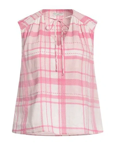 Ballantyne Woman Top Pink Size 12 Linen, Viscose
