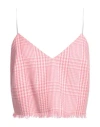 Ballantyne Woman Top Pink Size 6 Cotton, Wool, Elastane