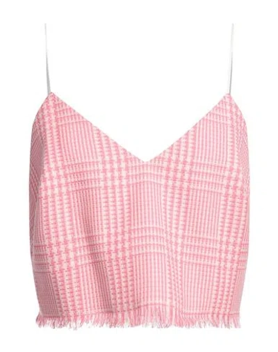 Ballantyne Woman Top Pink Size 6 Cotton, Wool, Elastane