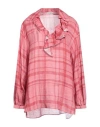 Ballantyne Woman Top Pink Size 8 Linen In Pink