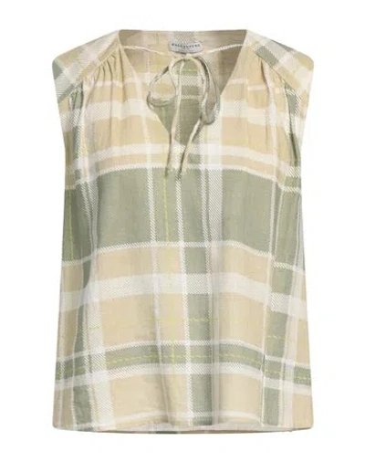 Ballantyne Woman Top Sage Green Size 4 Linen, Viscose