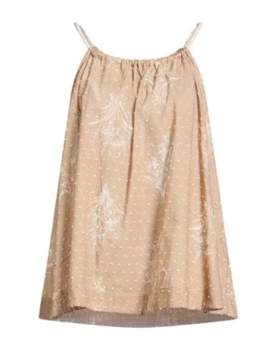 Ballantyne Woman Top Sand Size 10 Cotton In Neutral