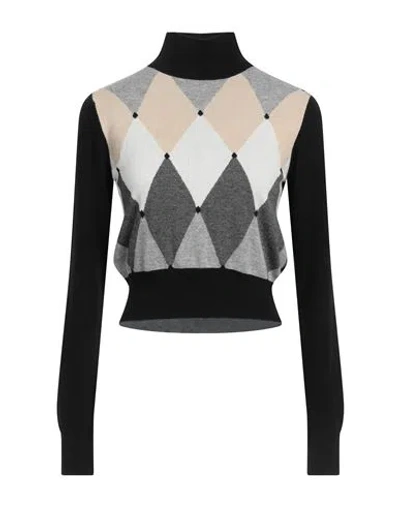 Ballantyne Woman Turtleneck Black Size 6 Cashmere