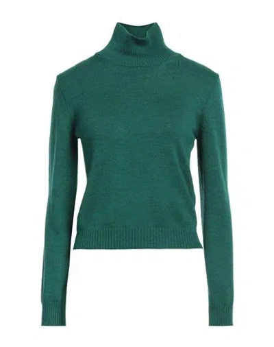 Ballantyne Woman Turtleneck Green Size 10 Wool In Green