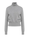 Ballantyne Woman Turtleneck Grey Size 8 Cashmere In Gray