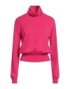 Ballantyne Woman Turtleneck Magenta Size 8 Cashmere