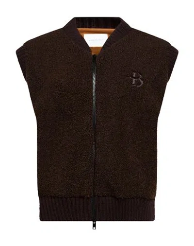 Ballantyne Woman Vest Dark Brown Size Xs Polyester