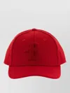 Ballantyne Baseball Cap With Monogram Patch In Red