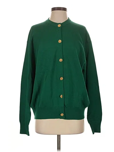 Pre-owned Ballantyne Wool Cardigan Sweater In Green