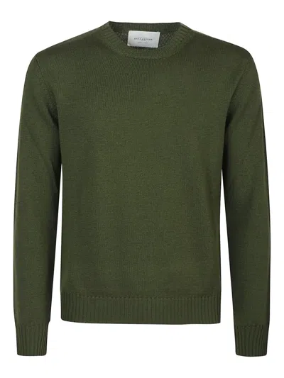 Ballantyne Crewneck Knitted Jumper In Green