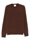 Ballantyne Wool Jumper In Brown