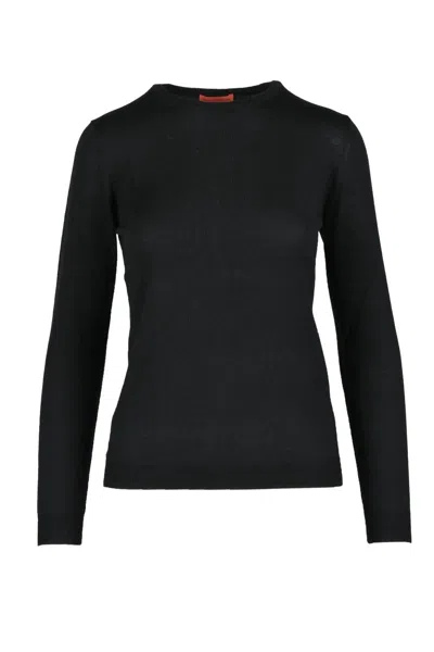 Ballantyne Multicolor Wool Sweater With Vibrant Design In Black