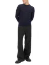Ballantyne Dark Blue Cashmere Pullover In Blue