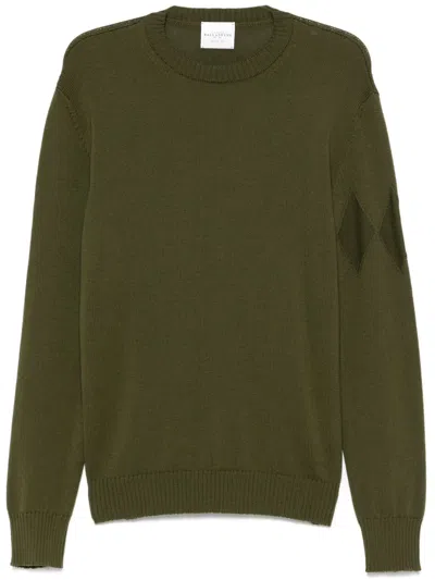 Ballantyne Wool Sweater In Green