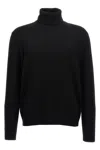 Ballantyne Wool Turtleneck Sweater In Black