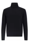 Ballantyne Plain Turtle Neck Sweater In Blue