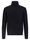 Ballantyne Wool Turtleneck Sweater In Blue