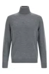 Ballantyne Wool Turtleneck Sweater In Gray