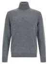 Ballantyne Wool Turtleneck Sweater Sweaters And Cardigans Gray In Gray