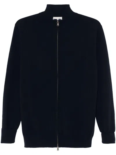Ballantyne Zip-up Cardigan In Black