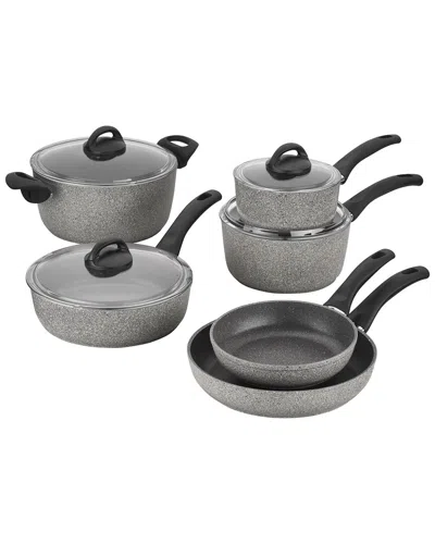 Ballarini 10pc Aluminum Nonstick Cookware Set In Black