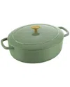 Ballarini Cast Iron Bellamonte Green 5qt Oval Dutch Oven