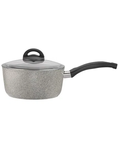 Ballarini Parma By Henckels Forged Aluminum 2.8qt Nonstick Saucepan With Lid In Gray