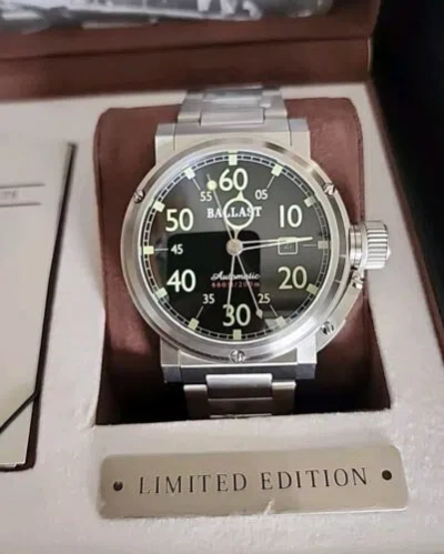 Pre-owned Ballast Bl-3150-11 Limited Edition Of 600 Holand 47mm Automatic Wristwatch