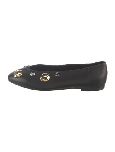 Pre-owned Ballerette Leather Ballet Flats In Blue