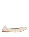 Ballerette Rialto Woman Ballet Flats Beige Size 7 Soft Leather In Beige