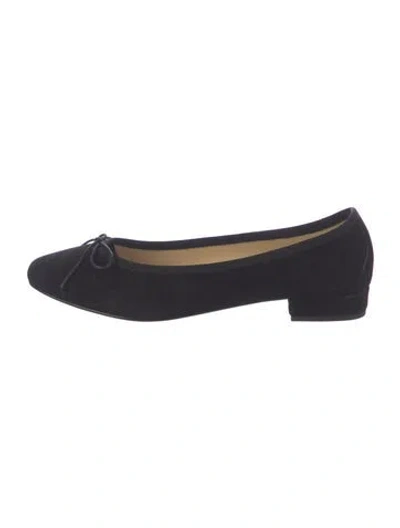 Pre-owned Ballerette Suede Ballet Flats In Blue